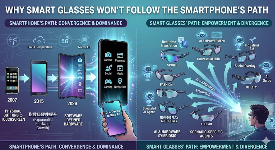 Why Smart Glasses Won’t Follow the Smartphone’s Path