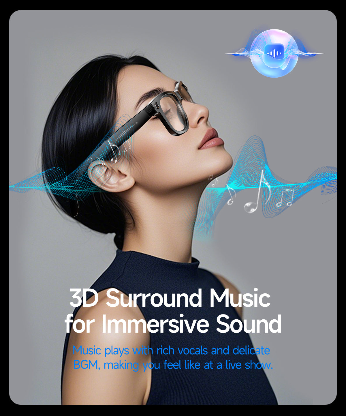 AI Camera Glasses | Shoot, Call & Play Music via Bluetooth