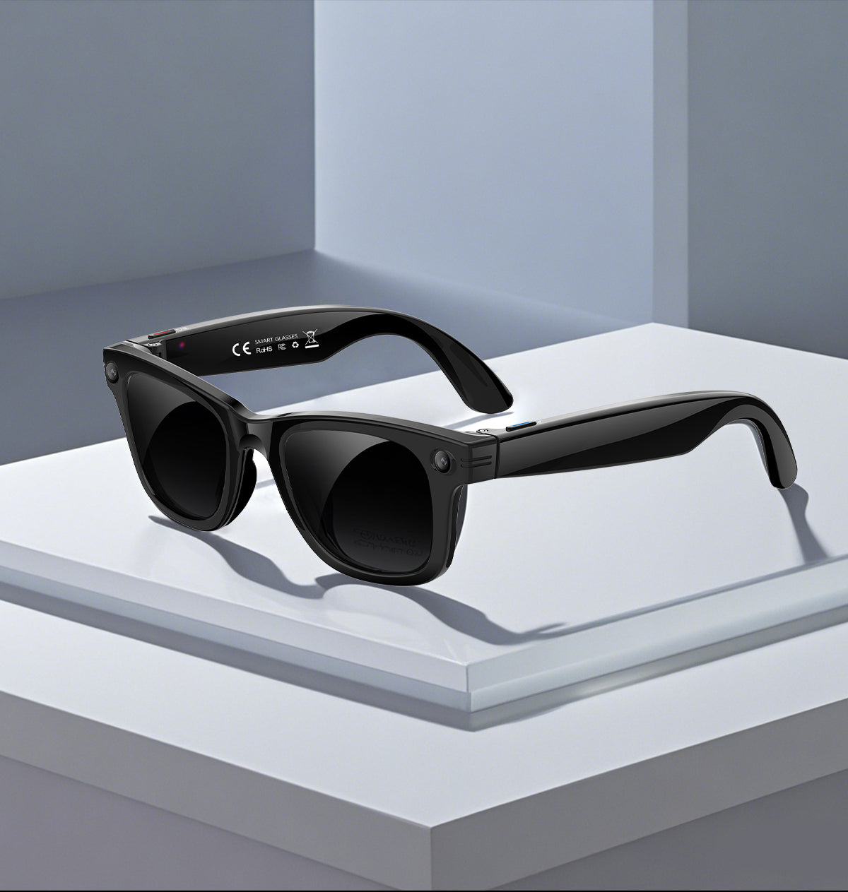 Smart AI Glasses with Camera & Audio Recorder – Hands-Free POV Video, Noise Cancelling Mic, Bluetooth Calls & Music