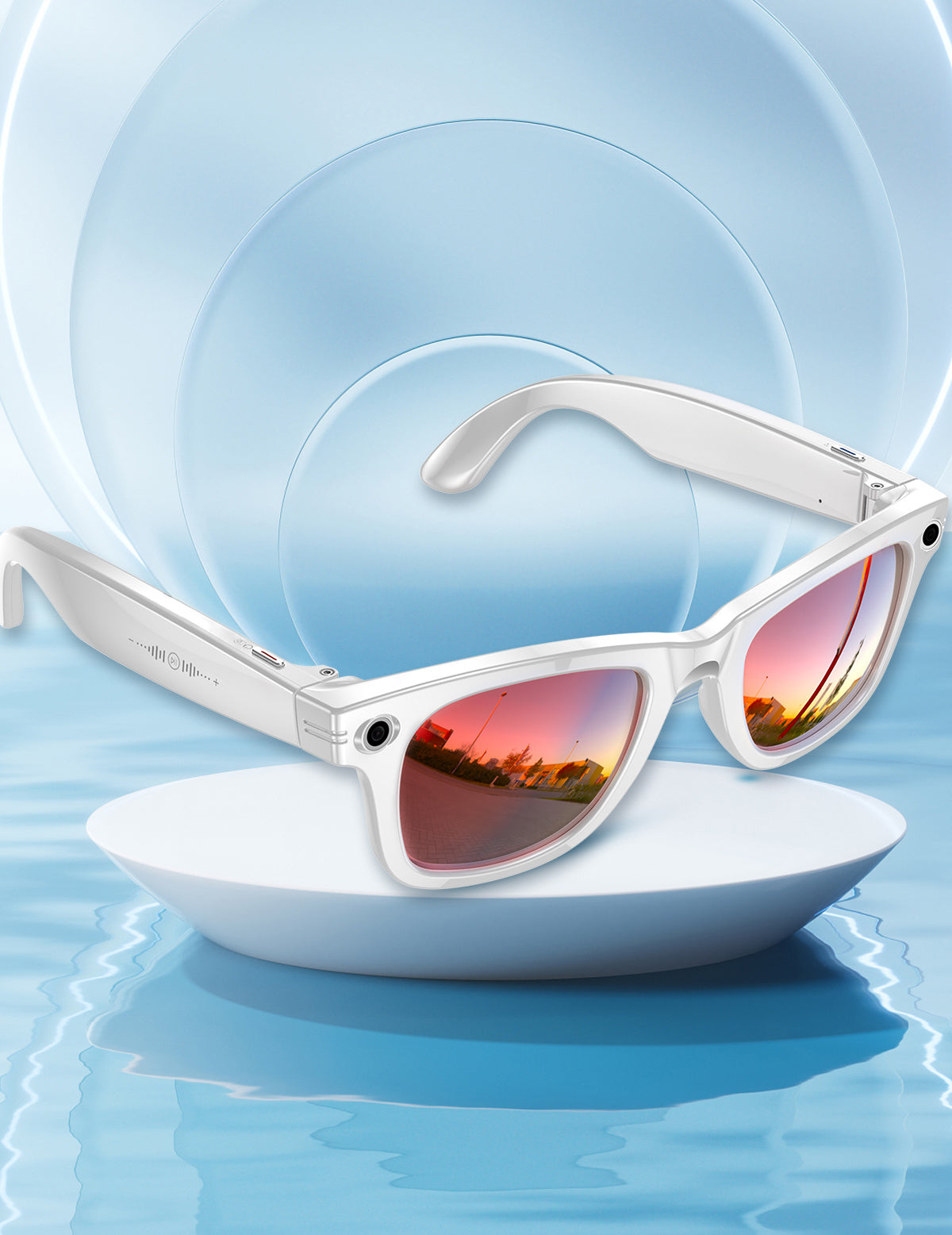 Smart AI Glasses with Camera & Audio Recorder – Hands-Free POV Video, Noise Cancelling Mic, Bluetooth Calls & Music
