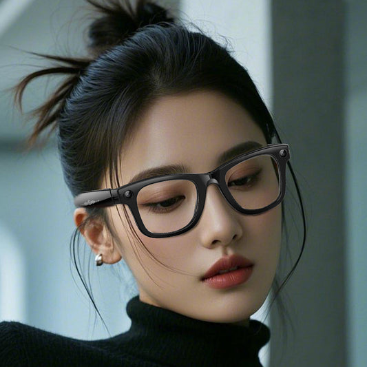 Smart AI Glasses with Camera & Audio Recorder – Hands-Free POV Video, Noise Cancelling Mic, Bluetooth Calls & Music