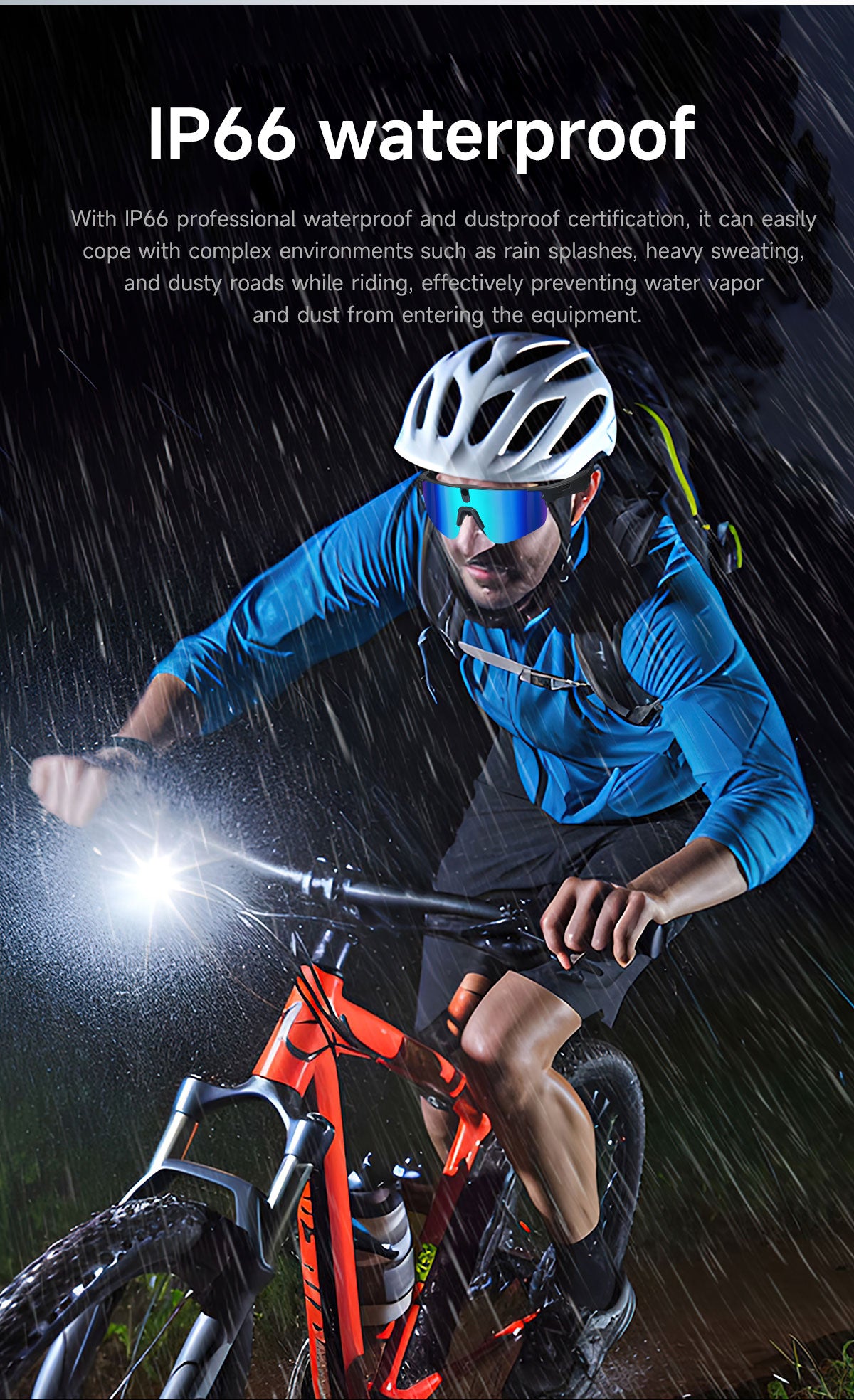 Sports Smart Glasses for Riding | Built-in Camera & AI Audio Recorder, Anti-Vibration, Open-Ear Headphones