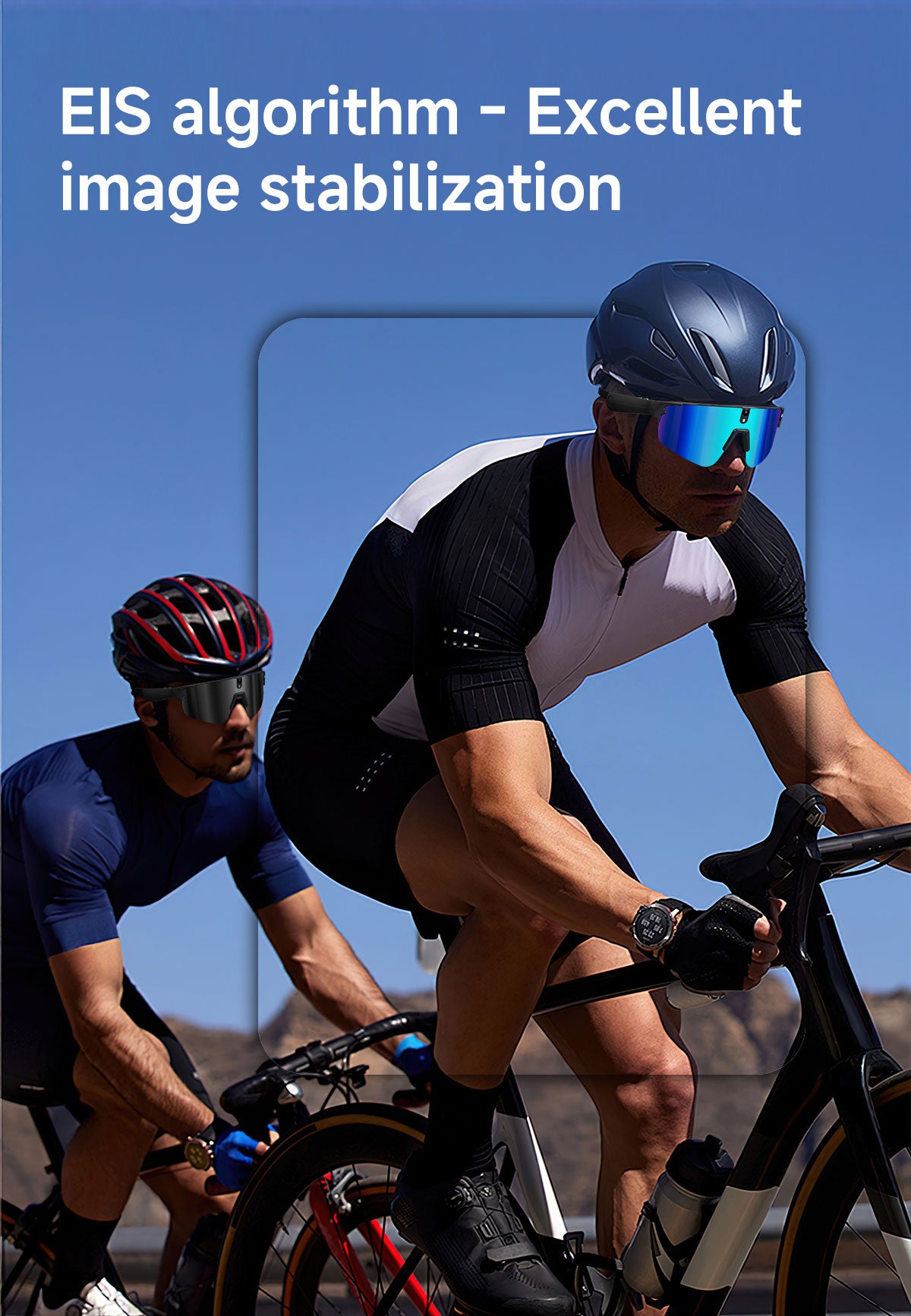 Sports Smart Glasses for Riding | Built-in Camera & AI Audio Recorder, Anti-Vibration, Open-Ear Headphones
